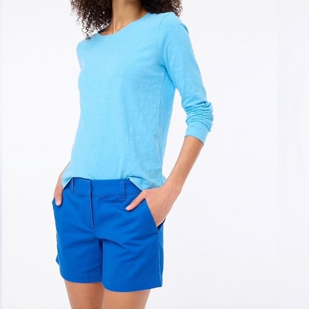 J Crew Factory Women’s 5" classic chino short Blue Size 0